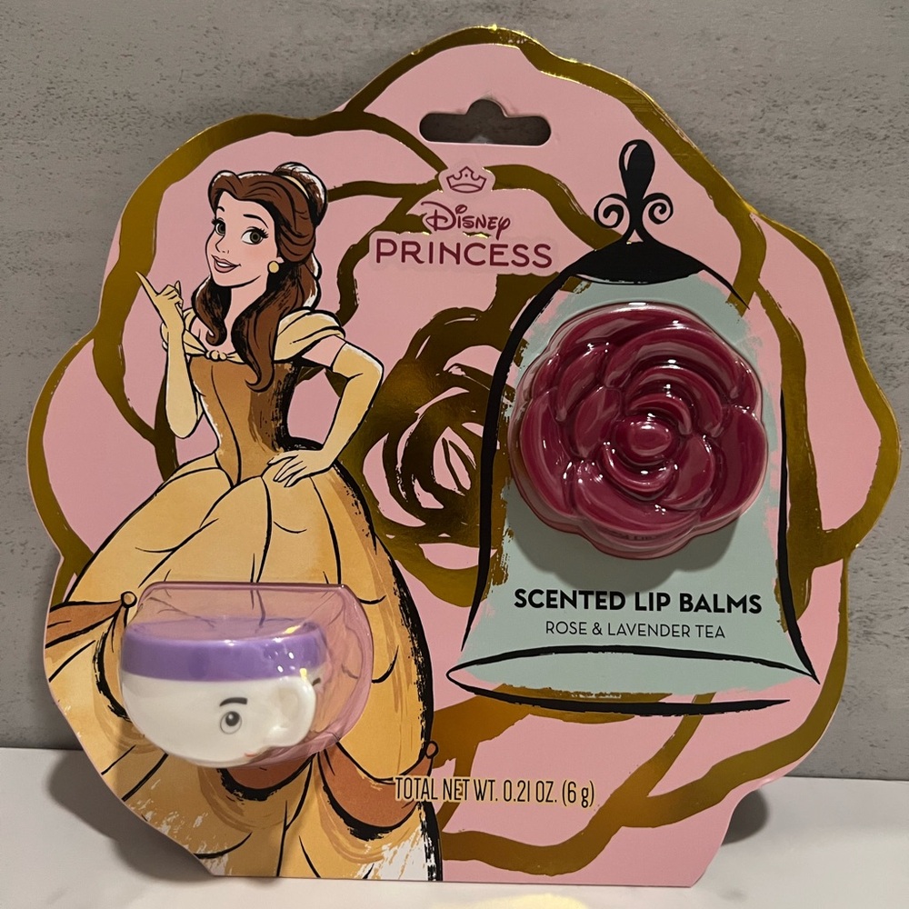 Disney Princess Rose & Lavender Lip Balm - Purple and White